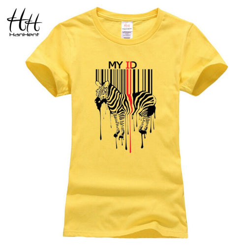 ID Code Zebra Women Cotton Short Sleeve T-shirt