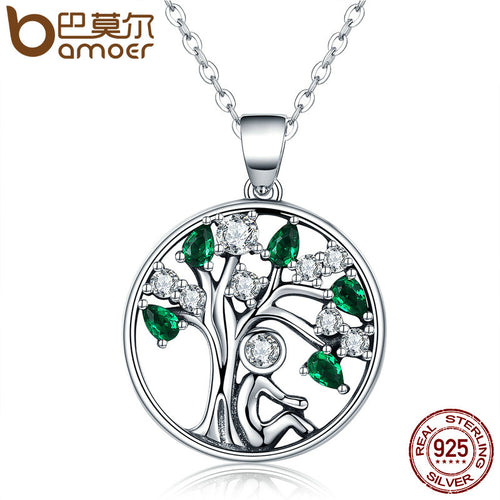 925 Sterling Silver Tree of Life Pendant Necklace