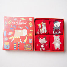 Gift Box of Cute Christmas Socks For Women (4 pairs per box)