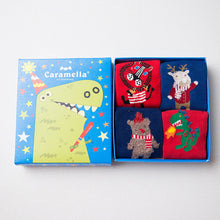 Gift Box of Cute Christmas Socks For Women (4 pairs per box)