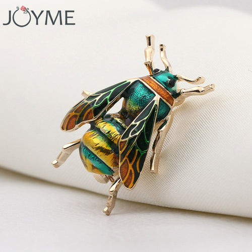 Bumble Bee Brooch for Kids Girls Women Yellow Green Enamel Broaches Jewelry