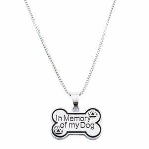 In Memory of My Dog Pendant Necklace