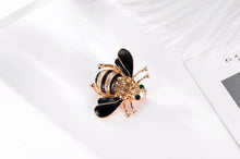 Bee Brooch  Rhinestone Crystal Scarf Jewelry Pins