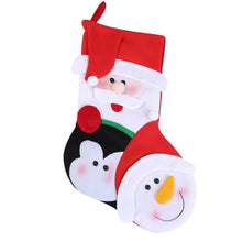 Cute Christmas Stocking Gift Bag Santa Claus Snowman