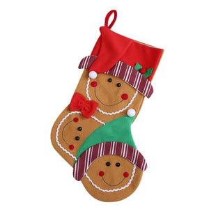 Cute Christmas Stocking Gift Bag Santa Claus Snowman