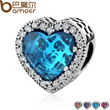 925 Sterling Silver Jewelry Radiant Hearts Beads Charm Fit Bracelets