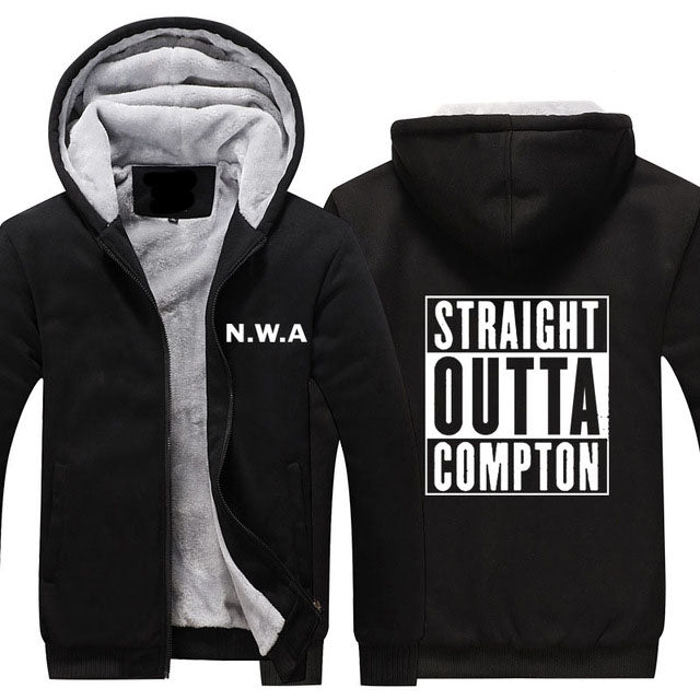 Straight Outta Compton NWA California Hip Hop Hoodies Thicken Fleece